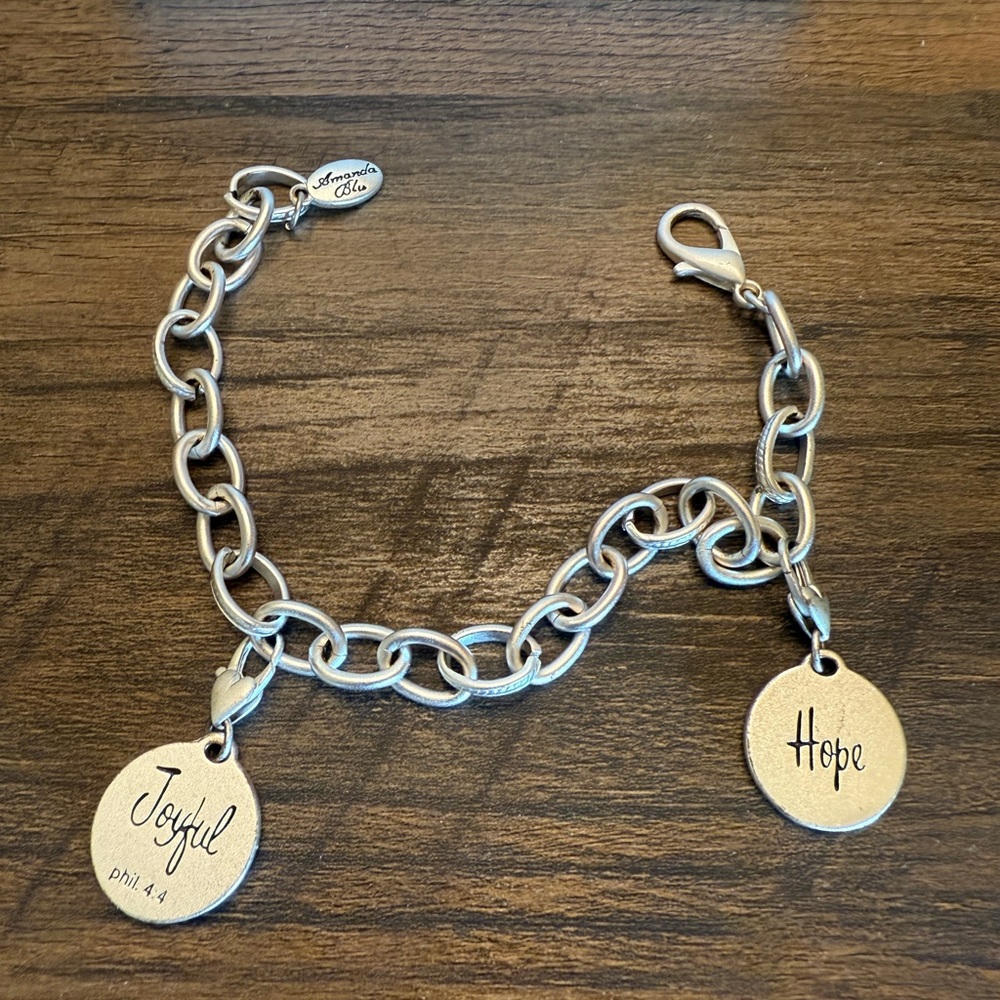 Silver Inspirational Charm Bracelet